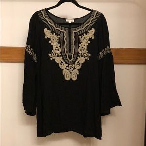 Women’s black boho dress